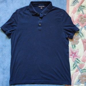 Michael Kors Polo Shirt - Navy Blue & Grey